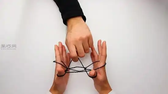 翻花绳铁塔步骤图解怎么用绳子编巴黎埃菲尔铁塔