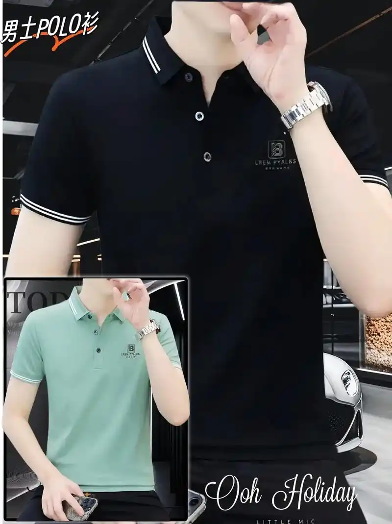 男神们!高品质男士短袖 polo 衫潮牌高品质男装上衣半袖, - 抖音