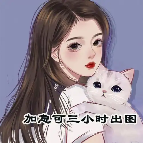 20元手绘头像q版定制情侣真人照片卡通动漫