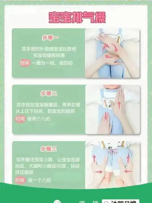 宝宝睡不好很多时候都是胀气的原因排气