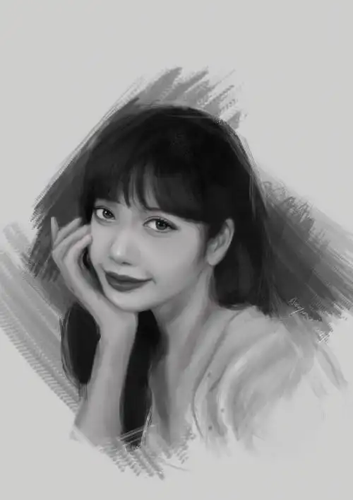 直播画了个lisa#lisa  #progreate  #画画