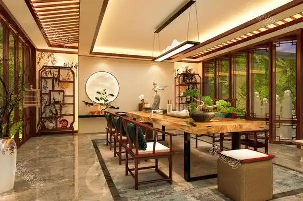 石家庄的中式别墅装修,茶室的空间设计至关重要,今天给大家分享6款