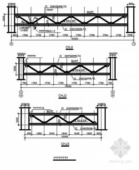 钢桁架结构节点详图