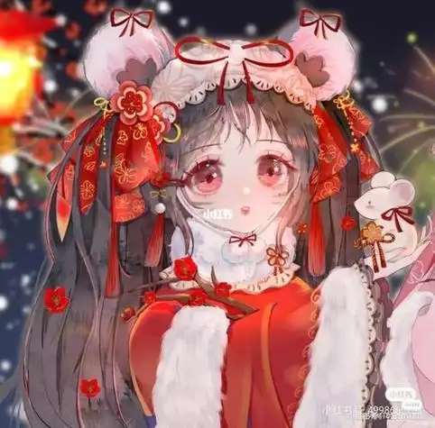 古风闺蜜头像一左一右萌萌哒:全世界只有你一个