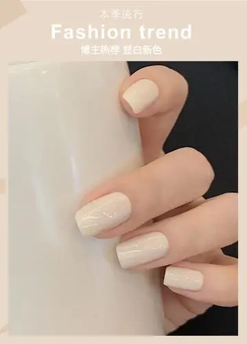 2021年新款网红流行色指甲油胶夏天果冻奶白色乳白持久光疗美甲胶