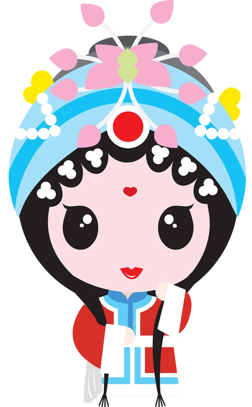 国粹京剧q版插画最新作品