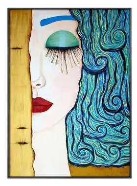 抽象人物玄关北欧过道走廊现代壁画