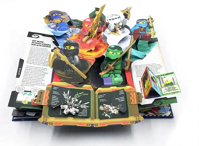 英文原版 乐高立体书 lego pop-up 幻影忍者创意大师matthew reinhart