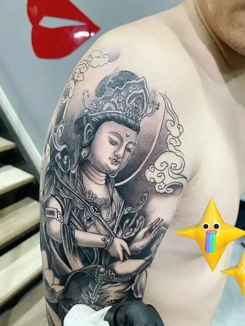 蛇年生人守护佛普贤菩萨#女纹身师  #普贤菩萨  #紋身