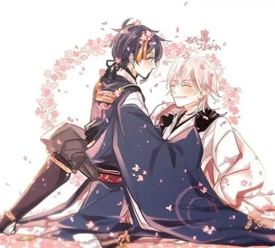 鹤丸亲吻三日月的额头这个动作苏炸了