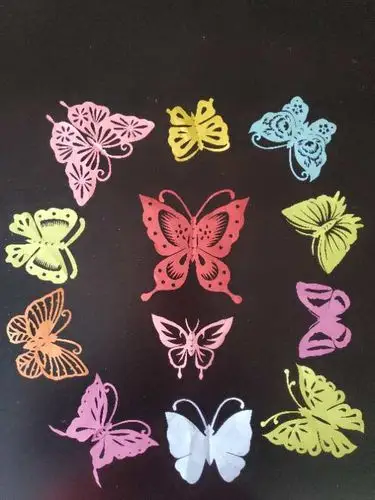 乐学院线上剪纸课学员作业《蝴蝶》2020.03.20 - 美篇