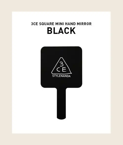 3ce square mini hand mirror | 韩国女装no.