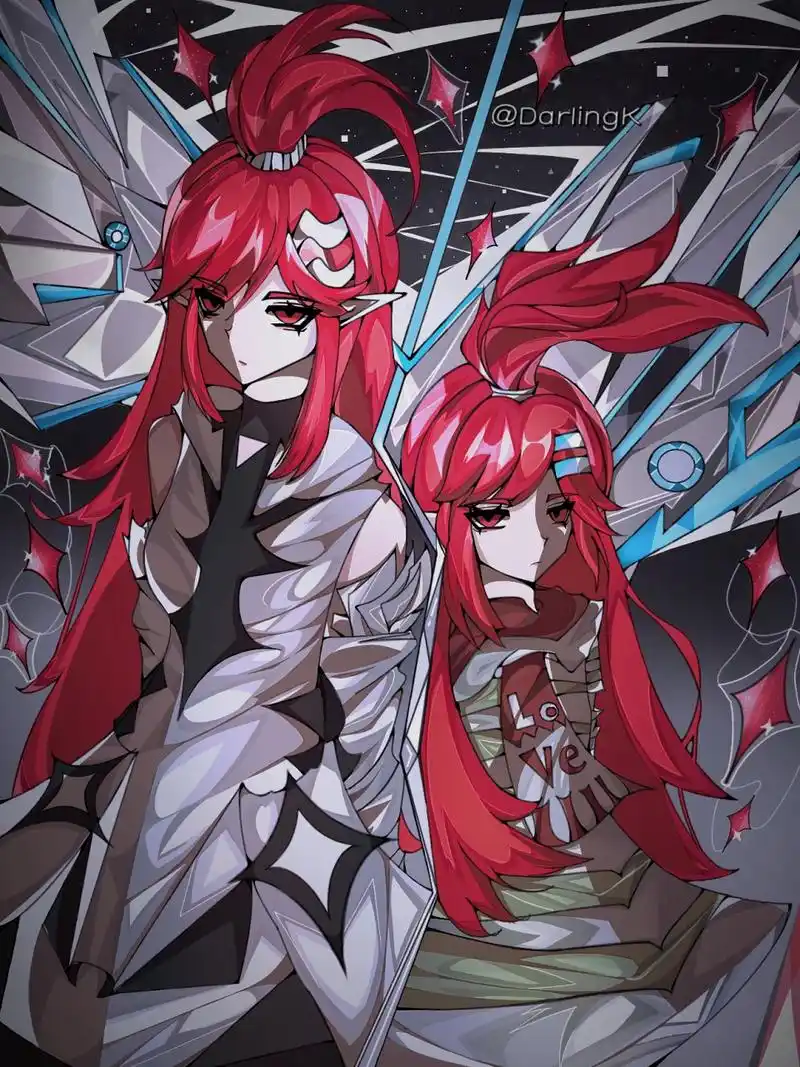 【凹凸世界】"双生艾比/前世今生 其实还画了好多版本….