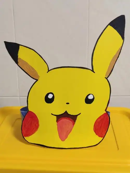 手工制作动物头饰比卡丘头饰简单易做