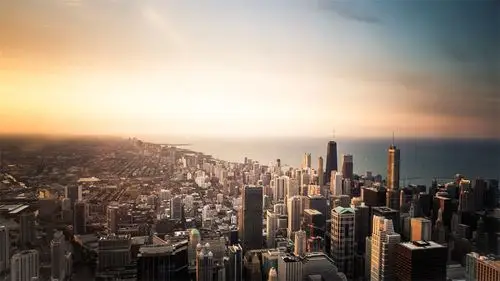 欧美城市天际线_ppt背景_ppt_ppt模板_办公素材