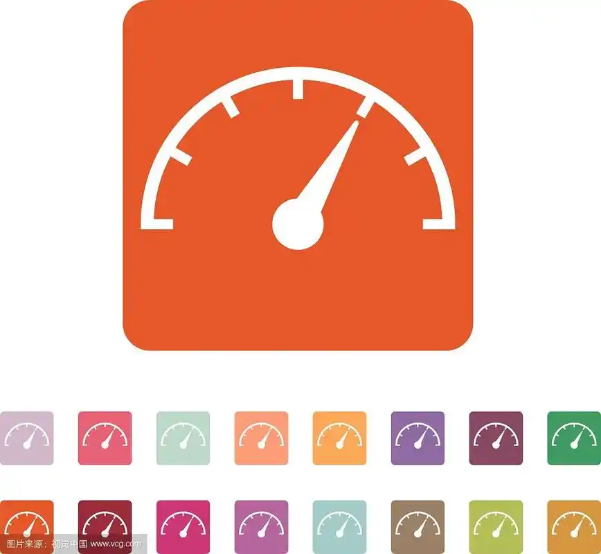 转速表,速度表和指示器图标