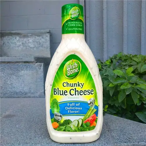 芝士酱 奶酪酱_444ml美国蓝纹芝士奶酪沙拉酱wish bone blue cheese