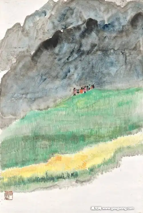 精选田园水墨画作品优秀的国画美术作品集