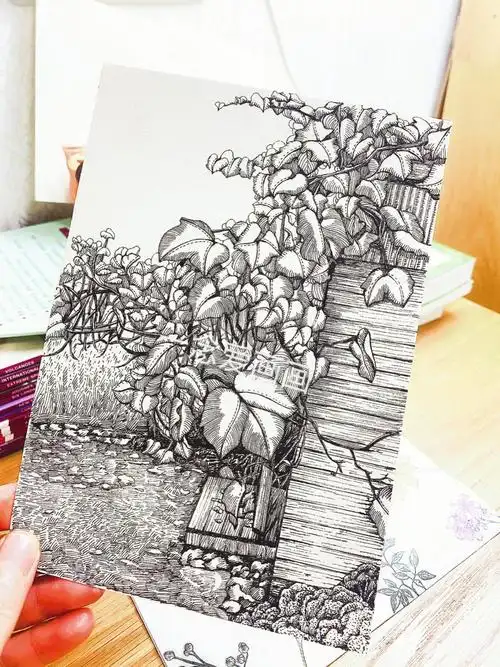 钢笔画手绘教程