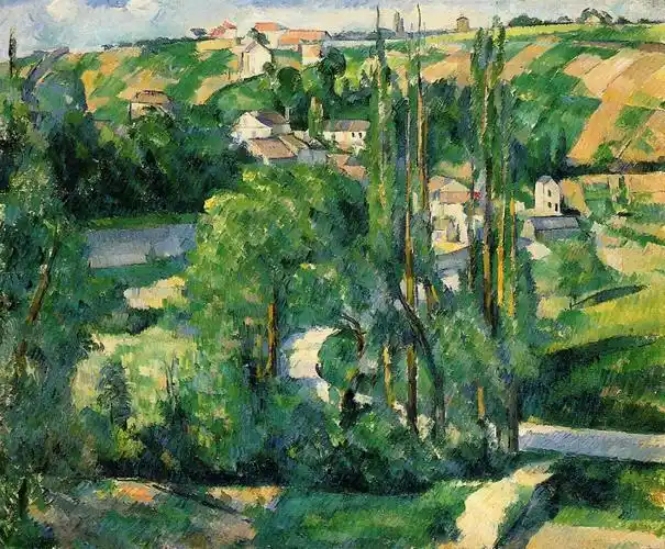法国著名画家保罗·塞尚(paul cézanne,1839-1906年)后印象派风格(一
