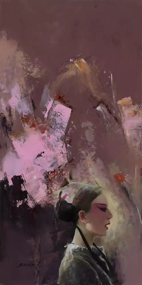 广泛借鉴博采众长品著名油画家刘俊彪笔下的京剧人物