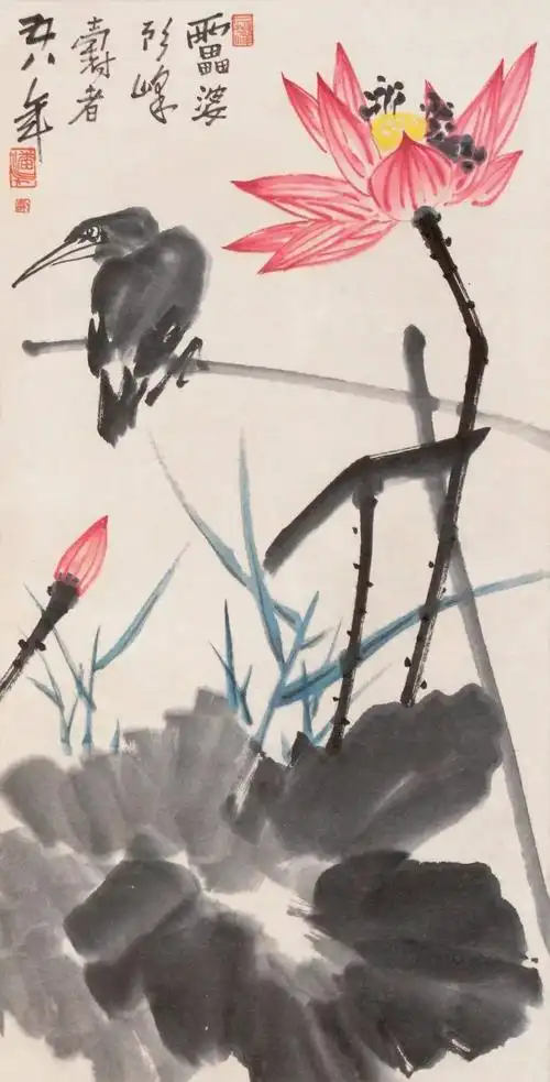 潘天寿花鸟真迹100幅大赏大师就是不一样