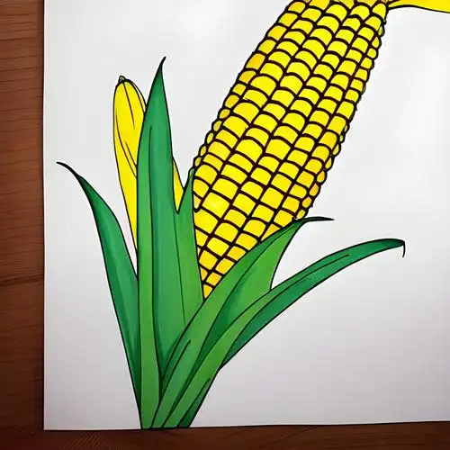郑州大玉米简笔画
