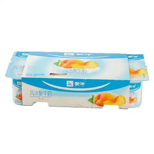 蒙牛100g8黄桃味酸牛奶