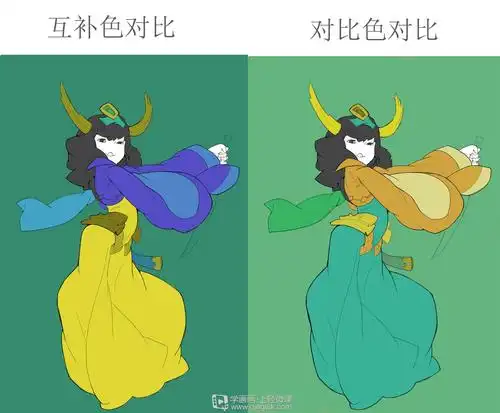 作业:零基础绘画上色入门技巧之对比色的画法与训练 - rh-5-065_jyro