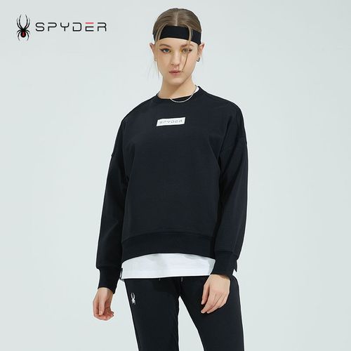 spyder蜘蛛女士新款套头卫衣休闲长袖t恤女春秋潮流上衣22cs304w