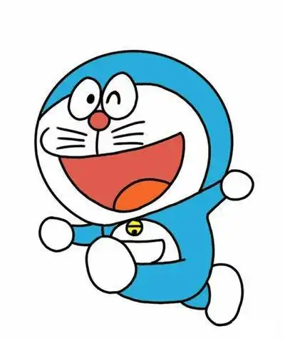 将另一半的身体画出(手),不要忘记画出神奇的口袋哦,整个多啦a梦就画