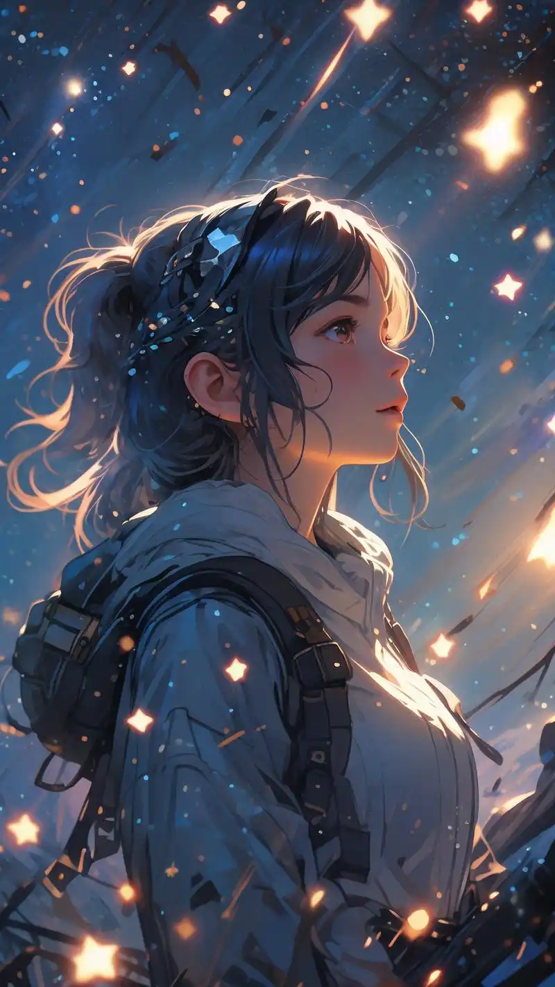 二次元星空壁纸,可爱到冒泡啦9078 来来来,二次元控们看过来!