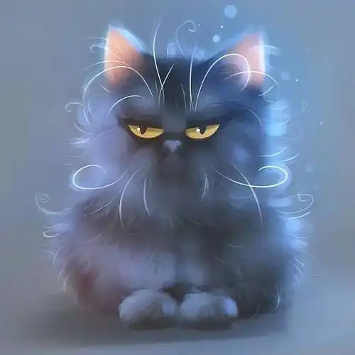 迷幻猫咪插画,萌猫控看过来