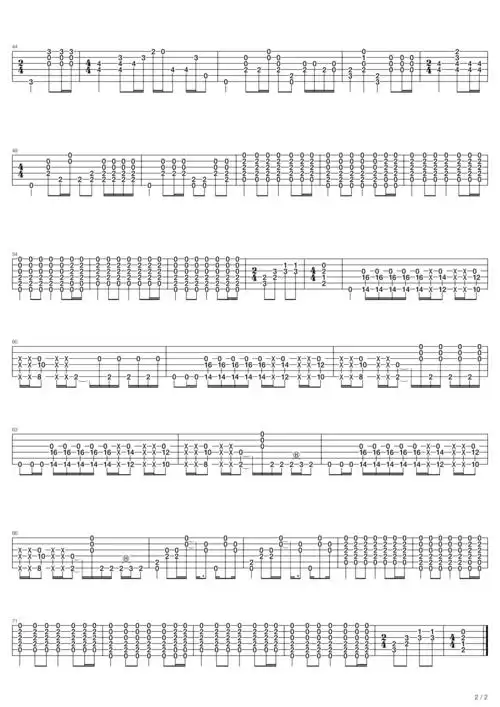 radioheadlucky吉他谱