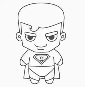 超人简笔画怎么画