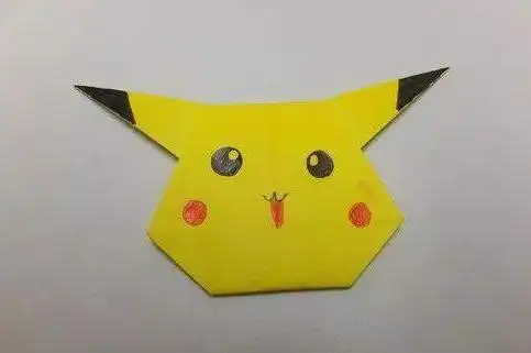 家居折纸手工diy皮卡丘折纸教程