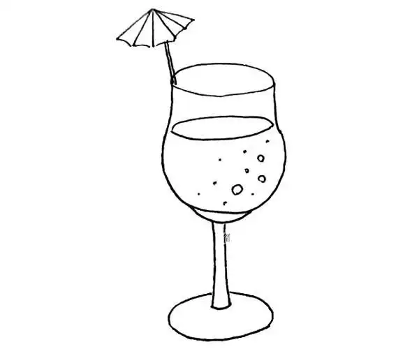 儿童学画带颜色果汁简笔画步骤教程果汁怎么画