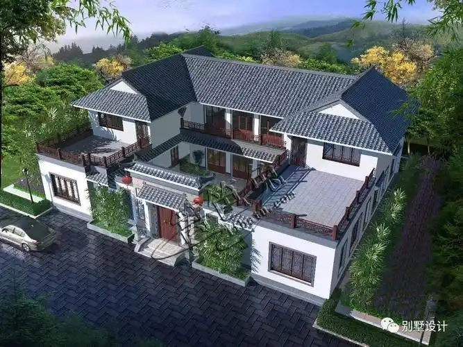 集自住,开农家乐,民宿酒店于一体的四合院别墅设计案例!