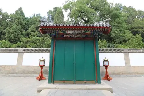 北京皇家园林颐和园德和园后垂花门