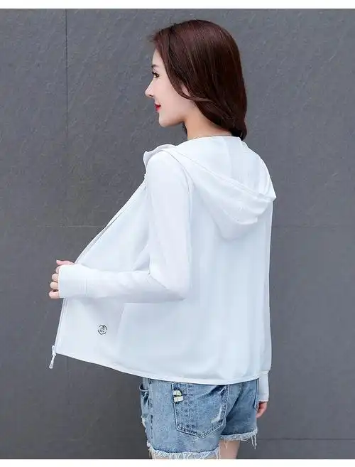 l adidas hen防晒衣女2021新款夏防紫外线冰丝防晒服百搭长袖透气防晒