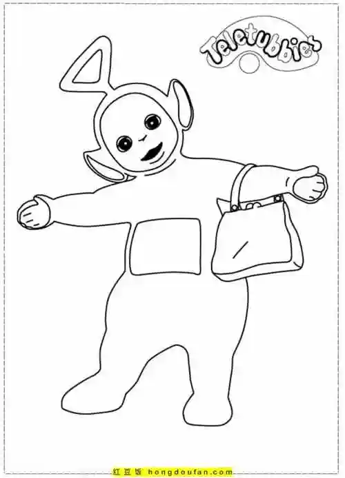 朋友们最喜欢的动画片花园宝宝卡通涂色图片-红豆饭小学生简笔画大全