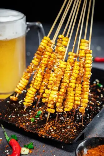 烤玉米