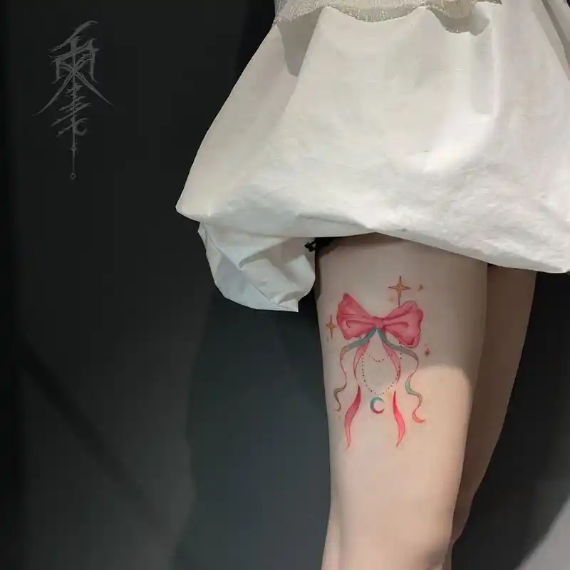 夏天快来了,是该露腿啦9599小仙女必备纹身02代表月亮消灭你