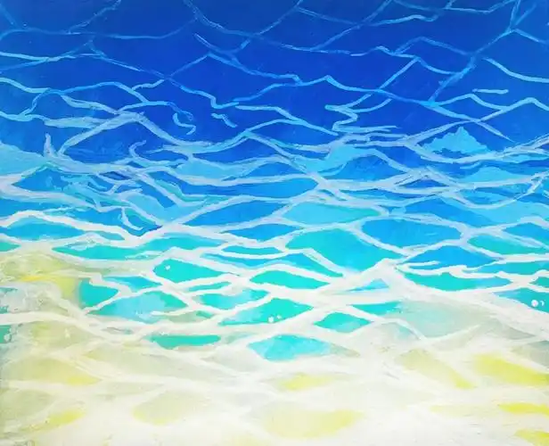 丙烯马克笔水波纹三步法