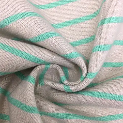 贵创纺织-针织条子卫衣面料 全棉针织毛圈布 针织面料 秋冬保暖打底衫