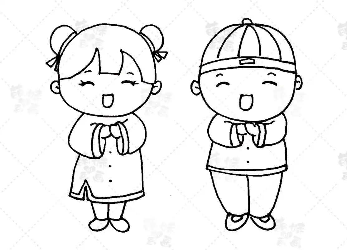 简单易画的春节主题简笔画素材合集