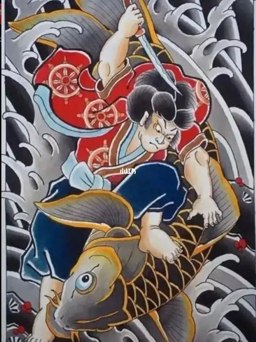 老传统人物介绍(8)西塔鬼若丸_老传统人物纹身手稿_美妆_彩妆_彩妆