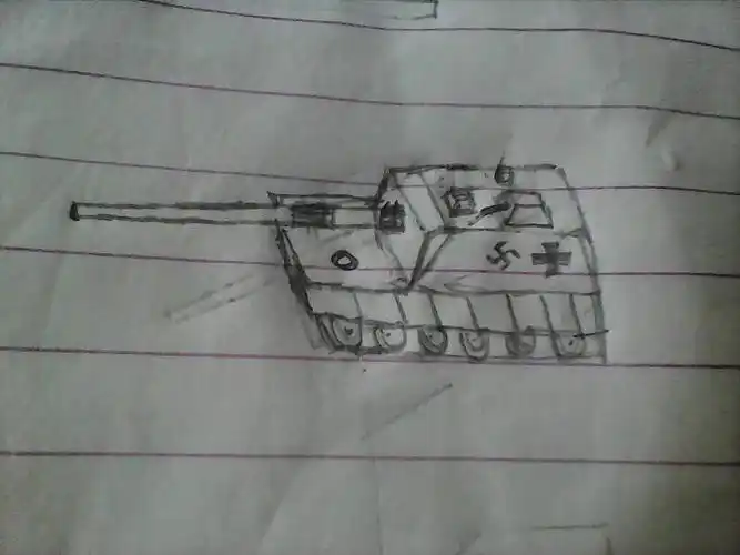 第一次画自行火炮画的还可以吧(没学过画画,哪里有不足还请指出)