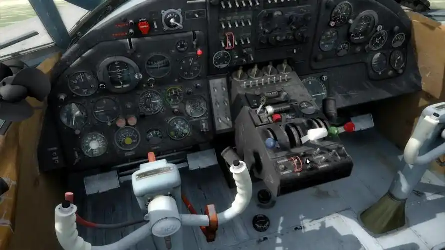 运五安2飞机模拟低空喷洒