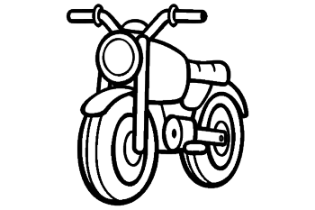 摩托车简笔画图片